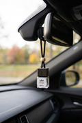 Autumn In The Park diffuser on a rearview mirror