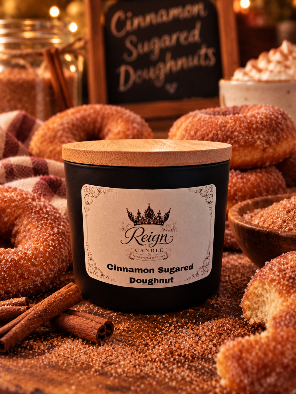 Cinnamon sugared doughnut