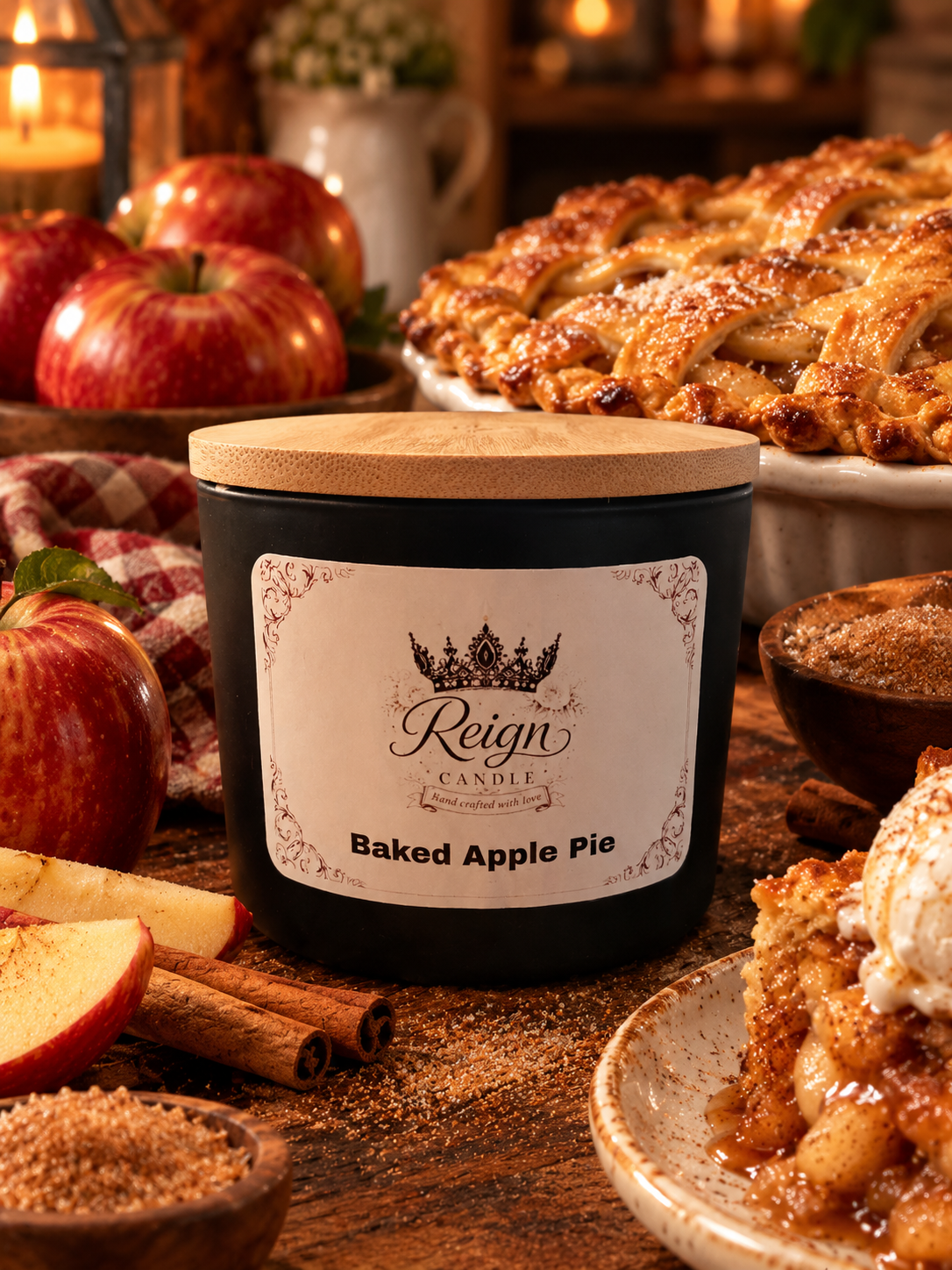 Baked apple pie