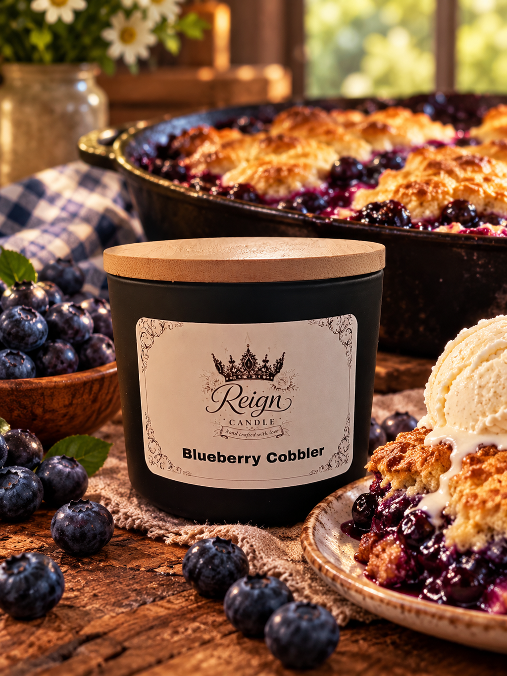 Blueberry cobbler
