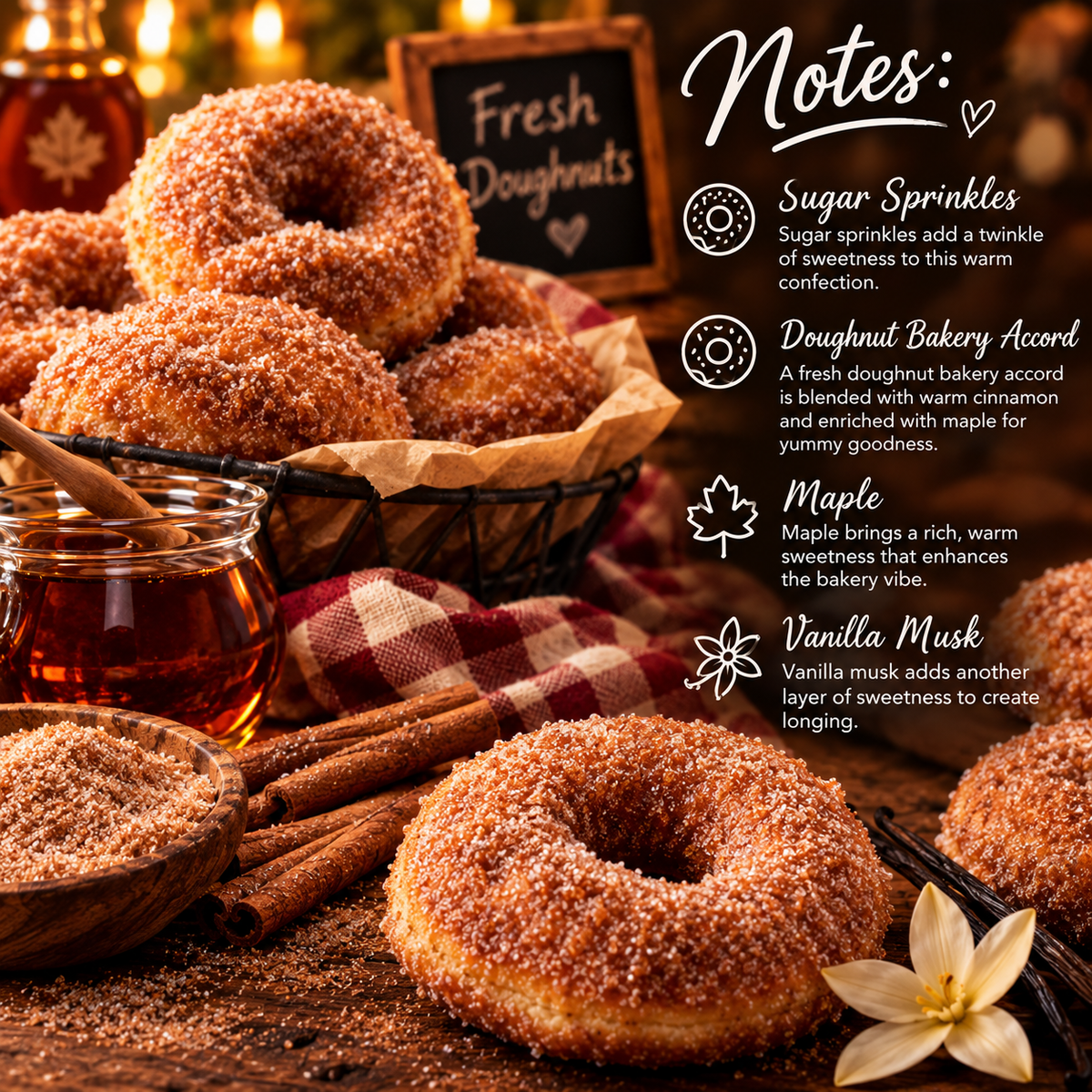 Cinnamon sugared doughnut