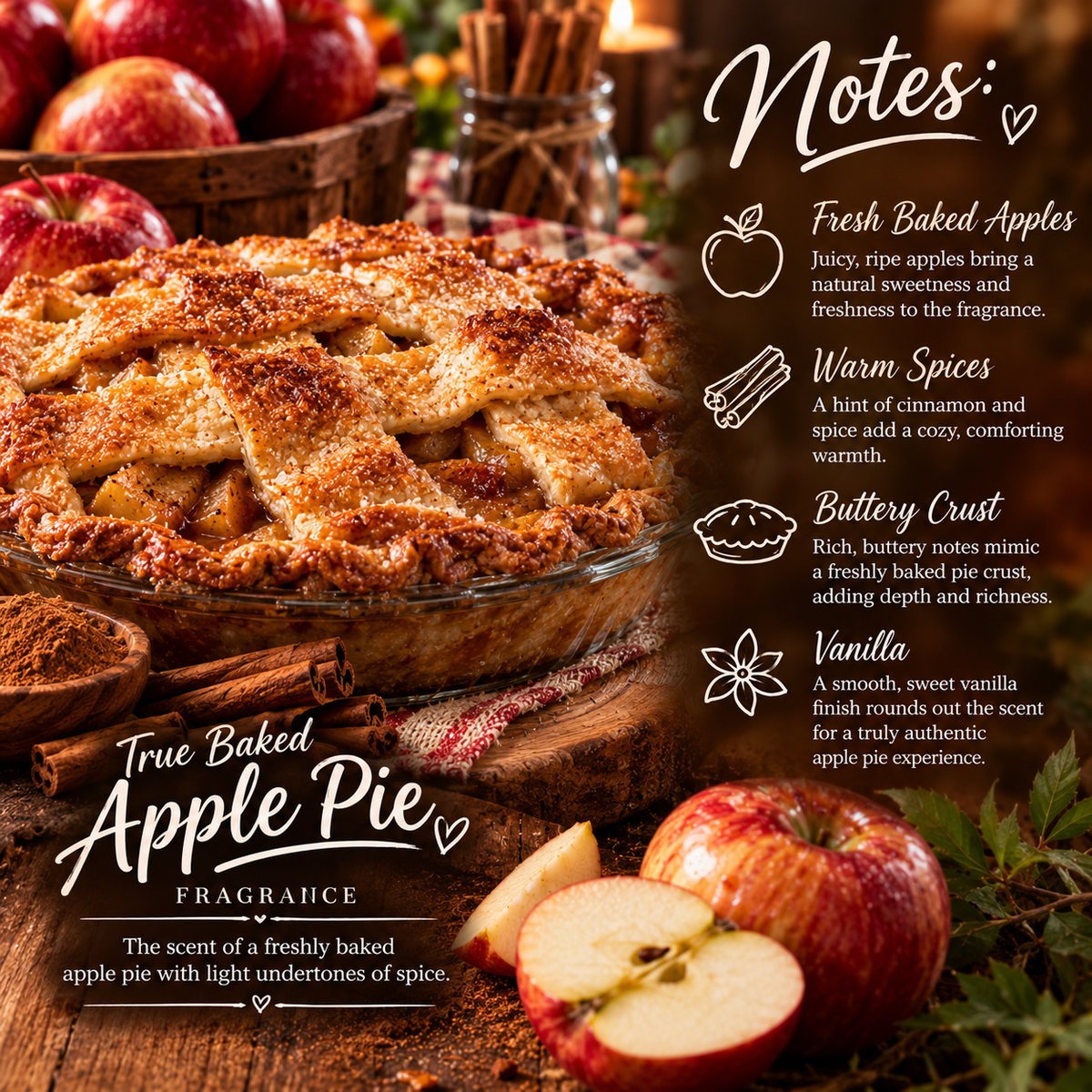 Baked apple pie